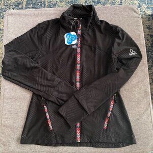 Running Sport Track Jacket Full Zip Workout Athletic Fitness w/ Thumb Holes